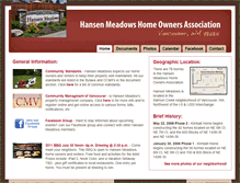 Tablet Screenshot of hansenmeadows.com